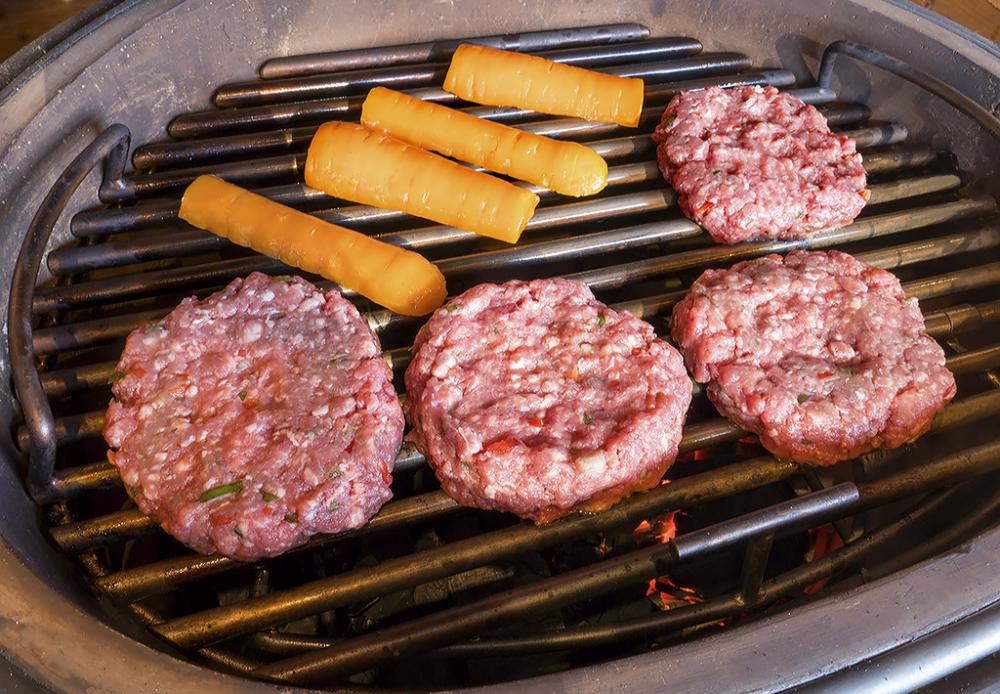 Burgers and Carrots on the Grill.jpg